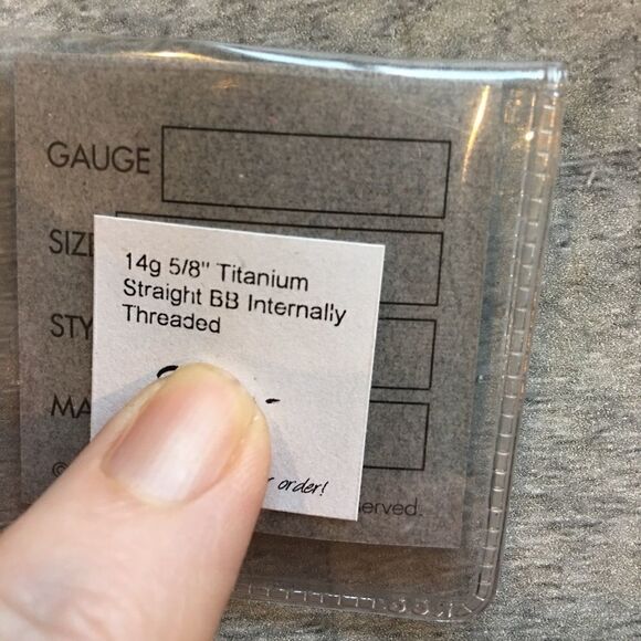 LeRoi titanium tongue rings - Picture 3 of 5